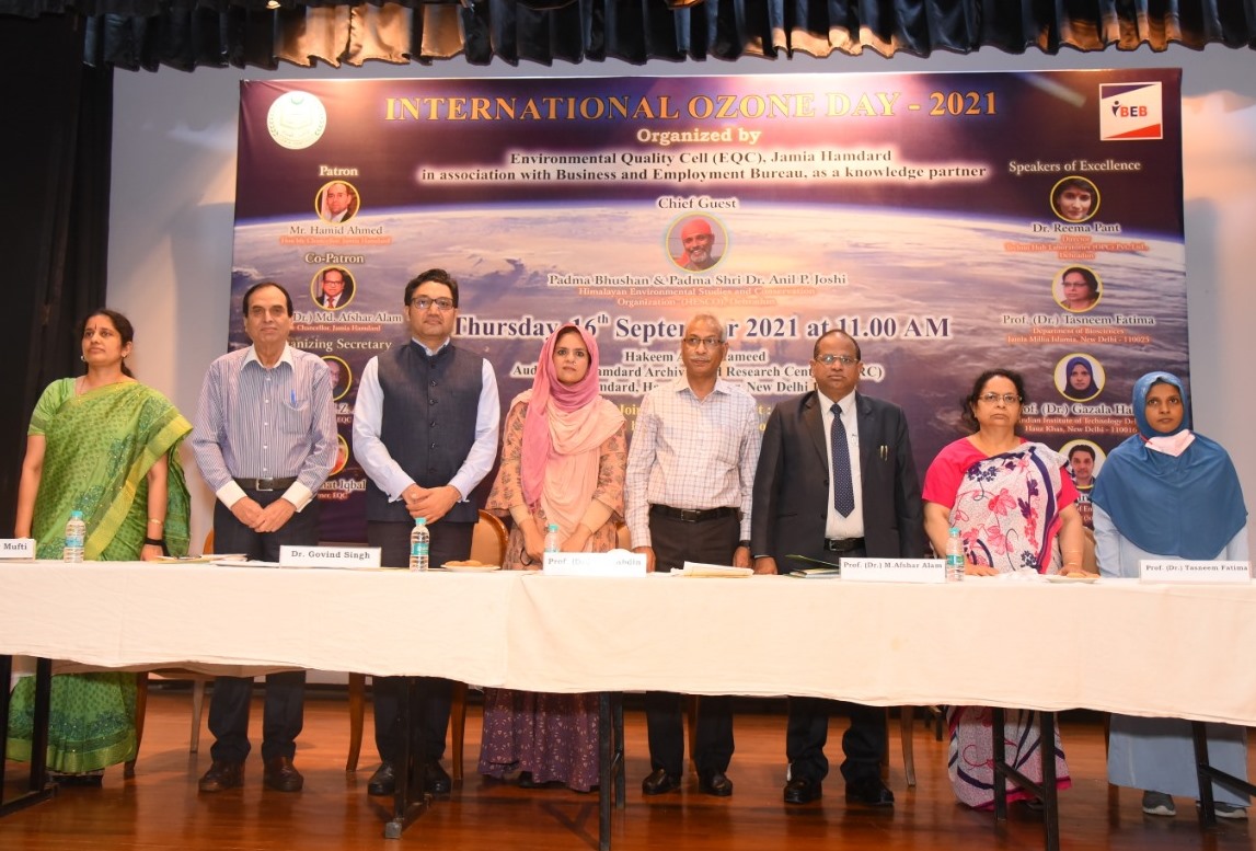 Dr. Govind Singh at Jamia Hamdard Ozone event